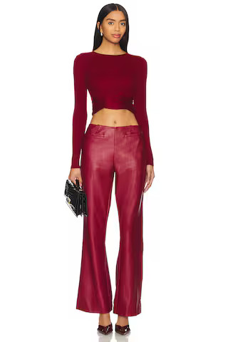 Adrift Long Sleeve Top in Cherry | Revolve Clothing (Global)