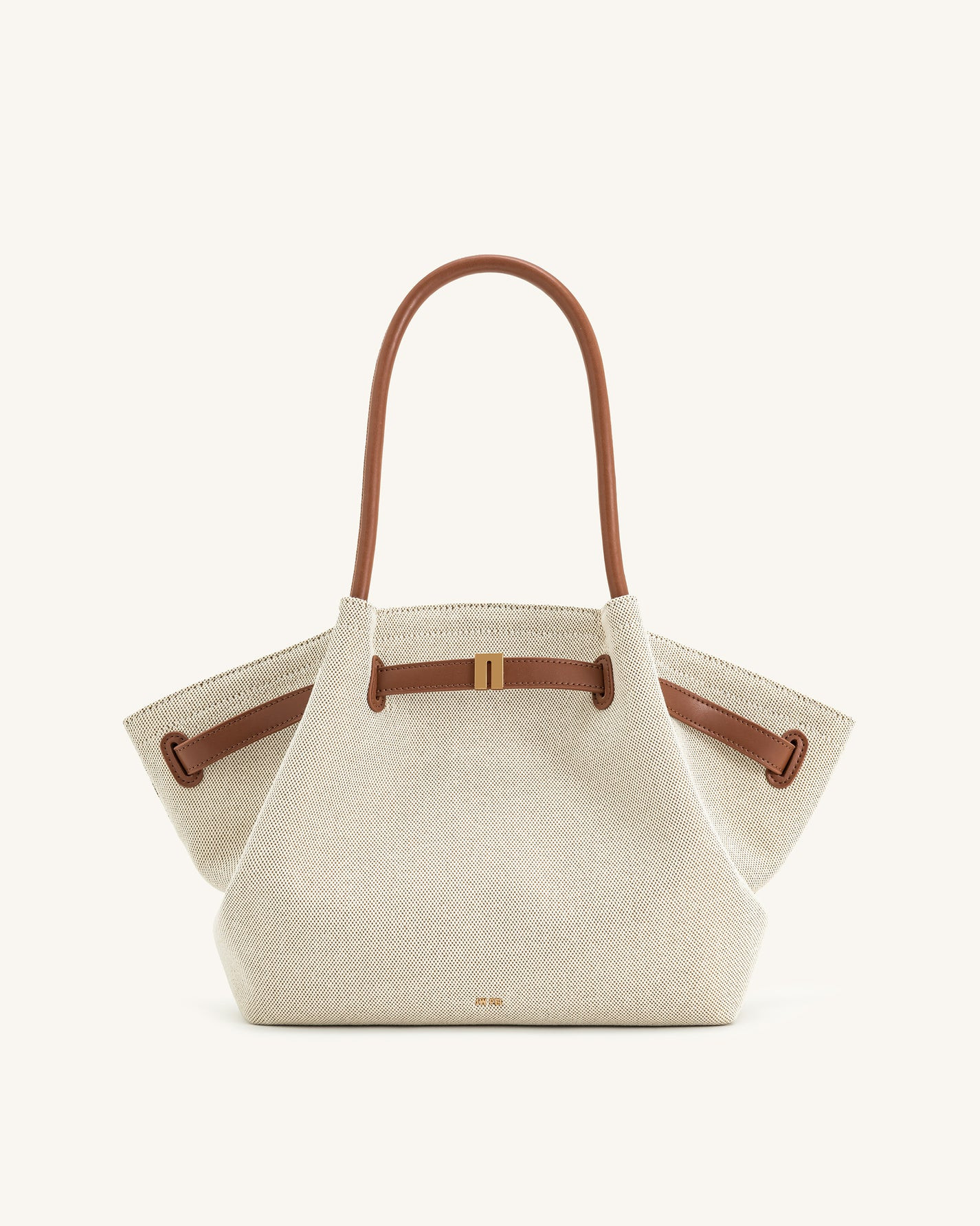 Hana Medium Tote Bag - Brown Canvas | JW PEI US