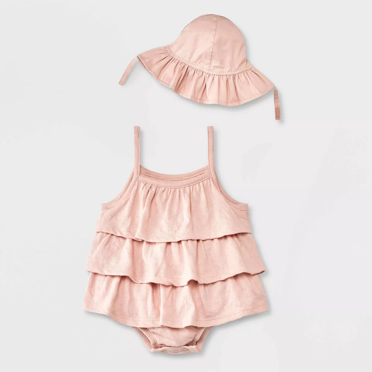 Grayson Mini Baby Girls' Romper with Hat - Pink Newborn | Target