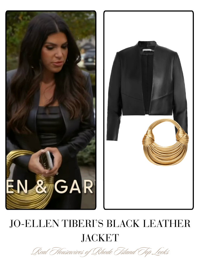 Jo-Ellen Tiberi's Black Leather Jacket / Bag by Verano Hill 

 