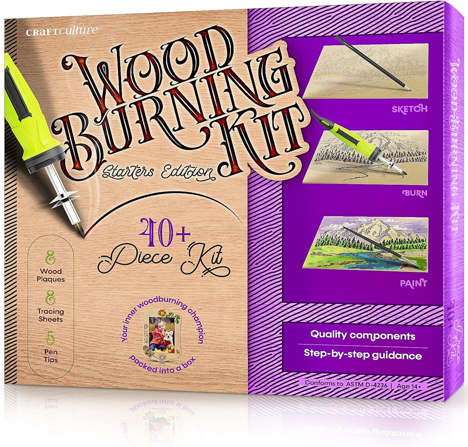 Beginners Wood Burning Kit for Kids and Teenage Boys & Girls - Cool Gifts for Boy or Girl Craft P... | Amazon (US)