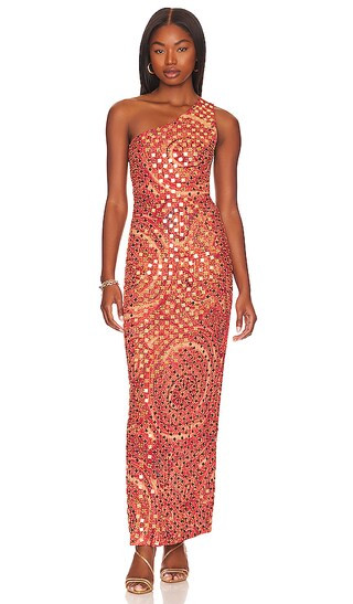 x REVOLVE Marielle Maxi Dress in Rust Multi | Revolve Clothing (Global)