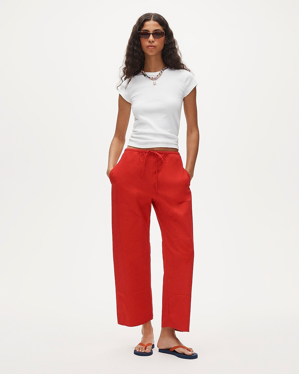 Luna pant in cotton poplin | J. Crew US