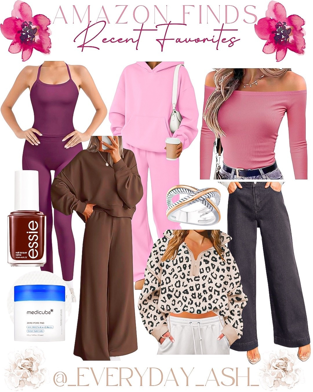 Amazon // recent favorites 💜

Activewear, lounge set, off shoulder top, jeans, travel outfit, brown set, Amazon accessories, nail polish 

#LTKselfcare #LTKfitnessgoals #LTKFindsUnder50