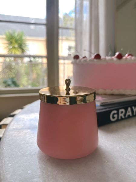 Marshalls LA JOLIE MUSE Apricot Rose Candle, pink home accents, budget friendly, affordable, gift ideas, for the living room, apartment decor, on sale now, under $15, pink and gold 

#LTKhome #LTKfindsunder50 #LTKsalealert