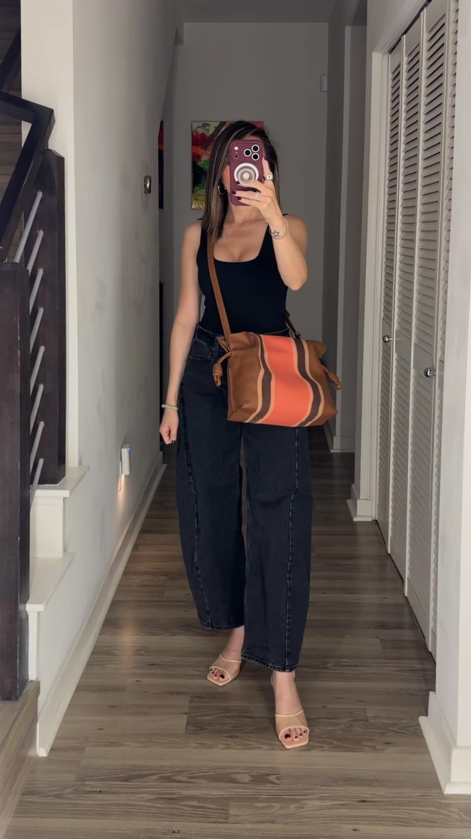 Spring outfit ⚡️ My most worn barrel jeans are finally restocked—grab it on sale now. Styled with my favorite bodysuit that sucks you all in. I also grabbed it in ivory and brown—it’s also on major sale. The mesh kittwn heels look designer but you won’t believe the price. This designer crossbody bag is so fun—love the print and color. 

Spring ootd, ootd, Abercrombie, Loewe, Noli Shop, casual outfit, sale, The Stylizt 

#LTKdayinmylife #LTKootd #LTKSaleAlert