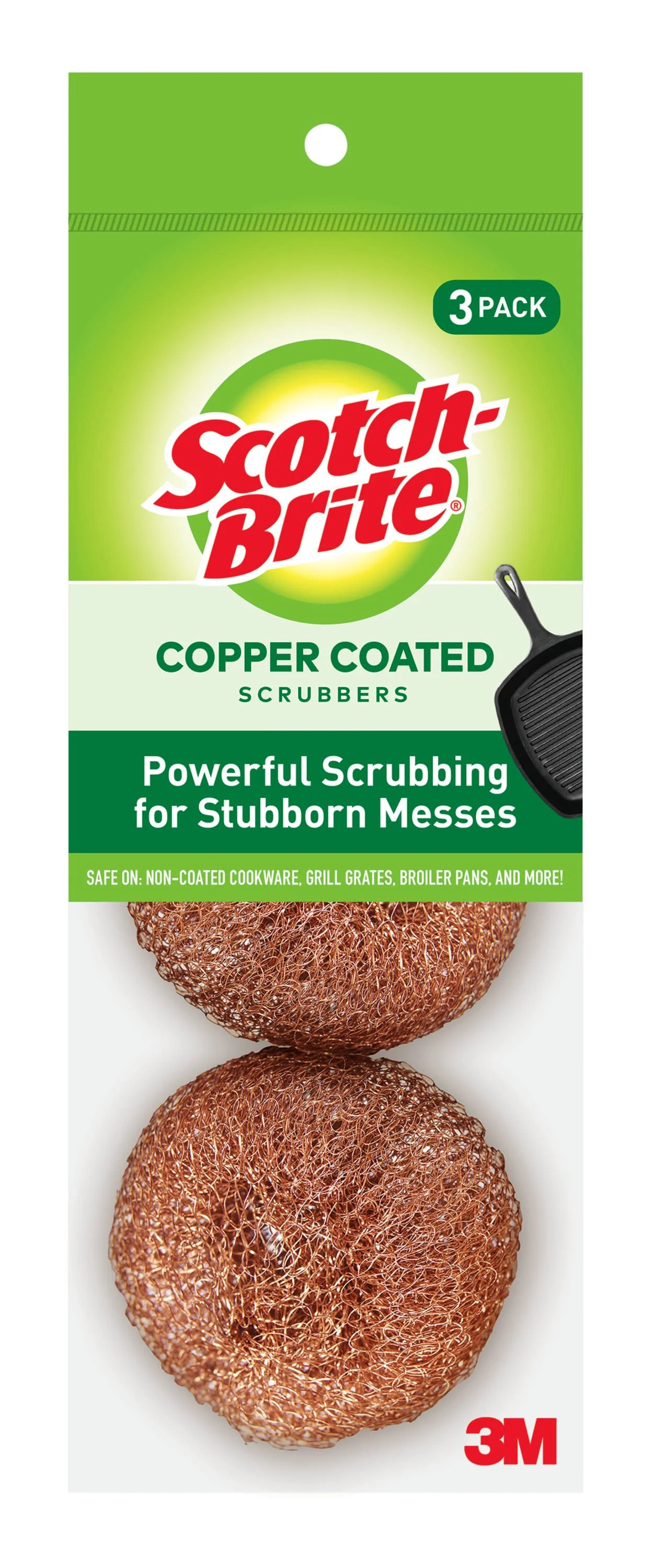 Scotch-Brite Copper Coated Scouring Pads, 3 Count | Walmart (US)