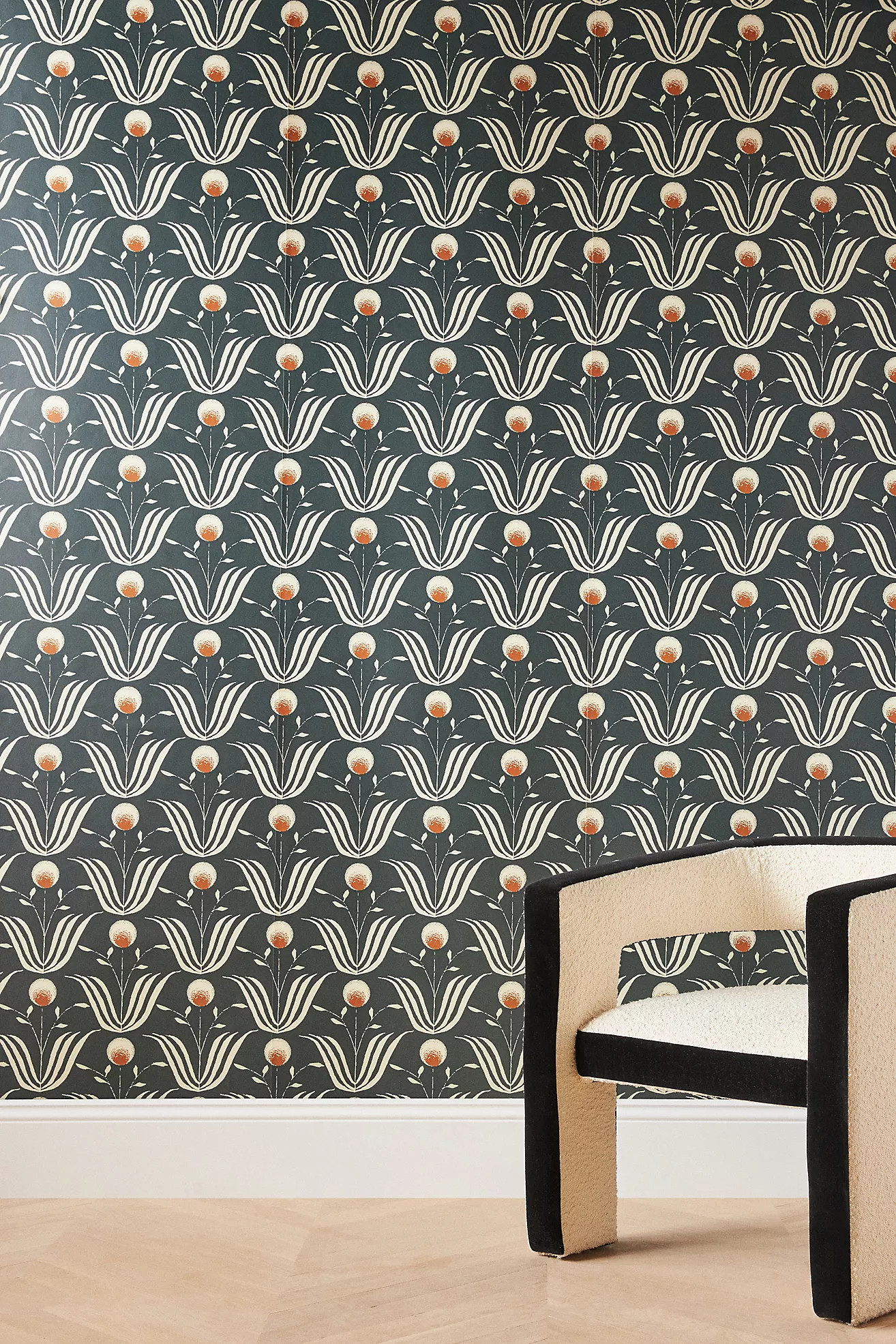 Mitchell Black Spring Bloom Wallpaper | Anthropologie (US)