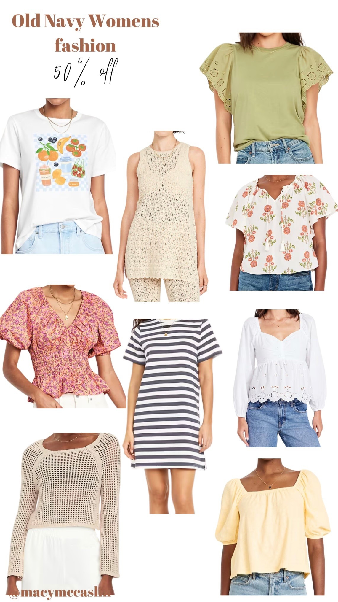 50% off OLD NAVY sale. Women’s fashion. Women’s tops. Women’s summer style. Women’s summer tops. Style over 30. Fashion over 40.

#LTKSaleAlert #LTKSummerEdit #LTKFindsUnder50