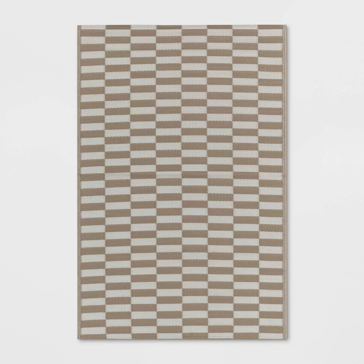 Broken Stripe Ancient Stone Rectangular Loomed Indoor Outdoor Accent Rug Tan - Room Essentials™ | Target