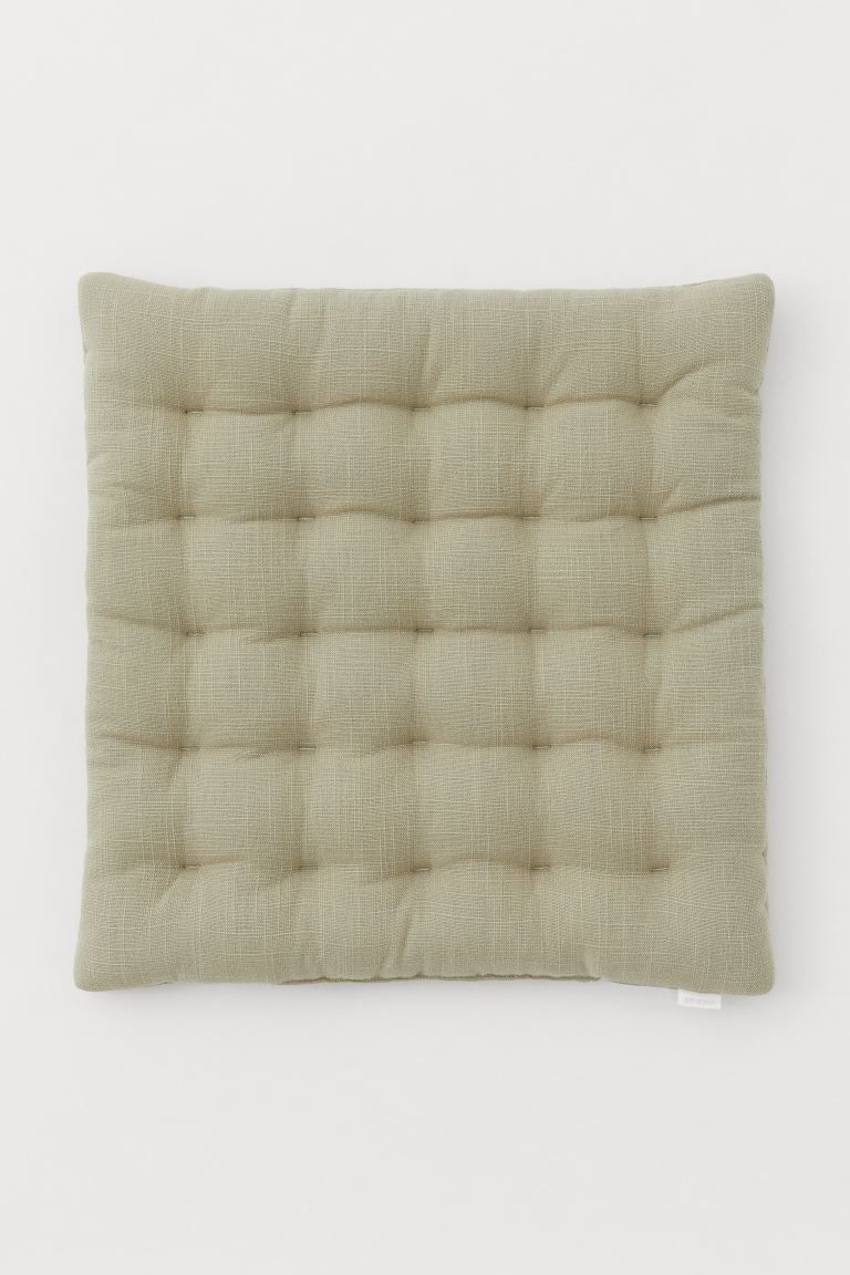 Linen-blend seat cushion | H&M (UK, MY, IN, SG, PH, TW, HK)