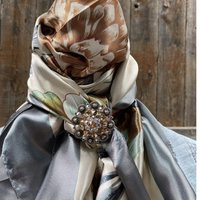 35x35"" Field Of Wildflowers Wild Rag/Scarf Wrc111A - Antique Champagne & Ab Slide Bandana Cowboy Rag Western Scarves Rodeo Ranchy Cowgirl | Etsy (US)