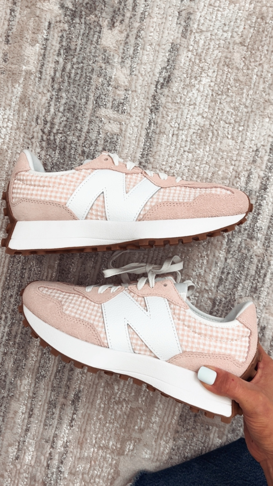 The perfect Spring sneaker!! New Balance 327 gingham sneakers, these fit me tts. Casual spring shoes, Mother’s Day gift ideas, new balance 327, summer style  

#LTKActive #LTKMothersDay #LTKSeasonal