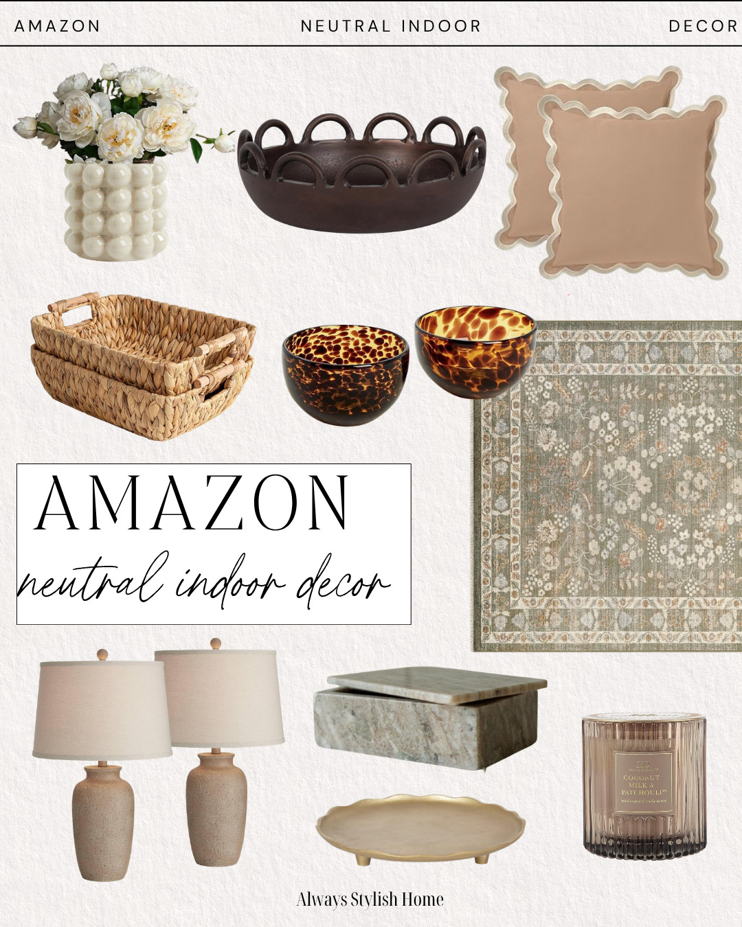 Neutral home finds that instantly make your space feel more elevated ✨ From cozy textures to modern decor details, these Amazon home finds are giving that clean, calm, designer-inspired look without the high price tag. #amazonhome #amazonfinds #neutralhome #homedecor #modernhome #cozyhome #homeinspo #newhomefinds #neutraldecor #affordablehomedecor 

 #LTKSeasonal #LTKHome