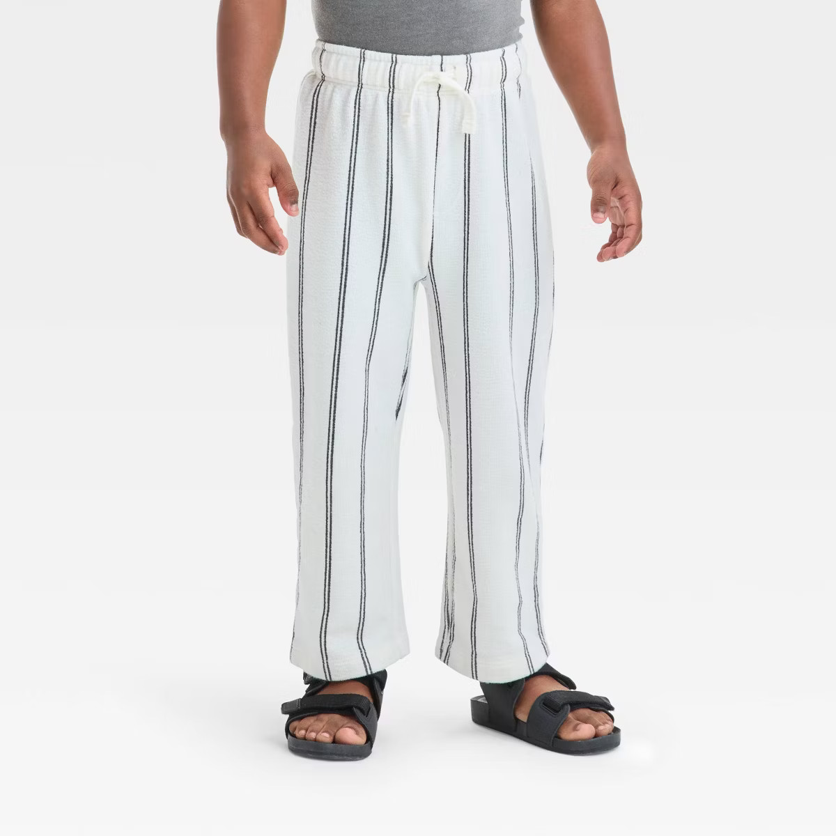 Grayson Mini Toddler Boys' Ribbed Pull-On Pants - White | Target