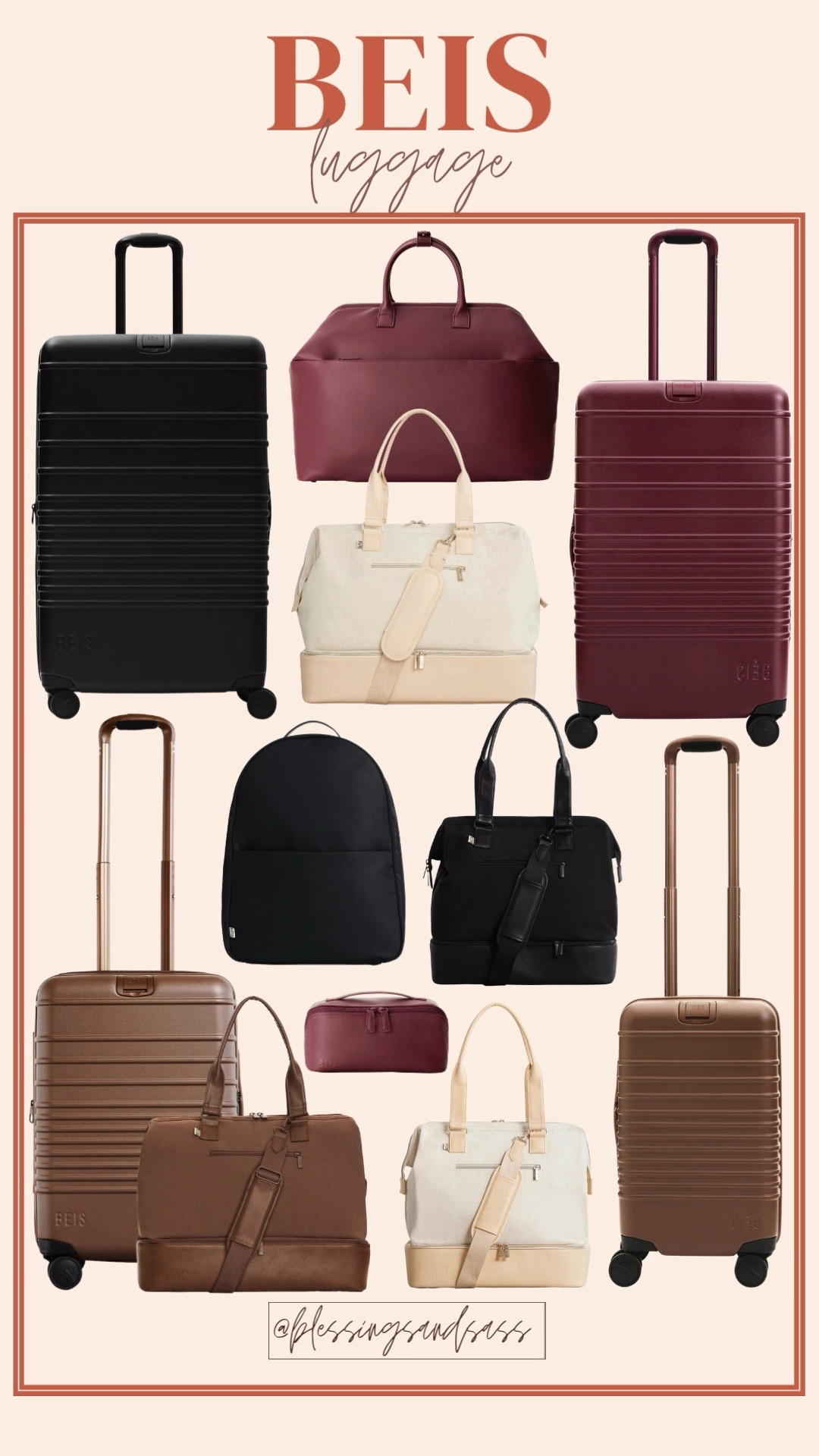 Beis Luggage! 


Beis, Beis luggage, travel, travel finds, travel essentials, suitcase, weekender tote, tote bag, duffle bag, check in bag, carry on bag, cosmetic bag, travel backpack 



#LTKStyleTip #LTKItBag #LTKTravel