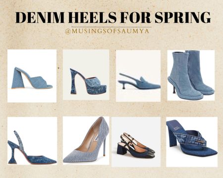 Denim shoes and heels are hot for spring and here are some of my favorite picks for all budgets 

#LTKshoecrush #LTKSpringSale