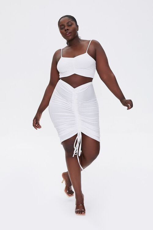 Plus Size Ruched Cami & Skirt Set | Forever 21 (US)
