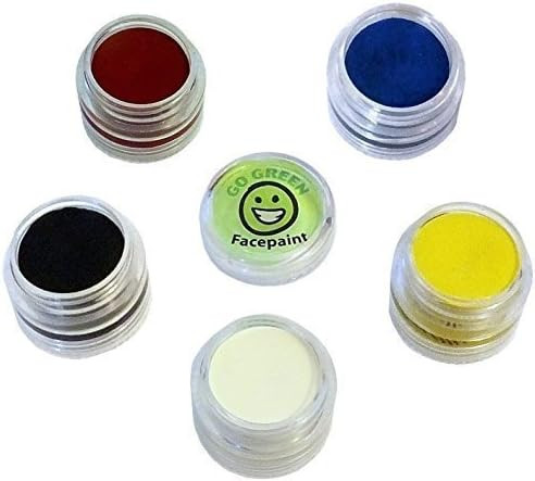 Go Green Face Paint - 5 Color Certified Organic Kit for Kids - The Safest Set for All Skin Types ... | Amazon (US)