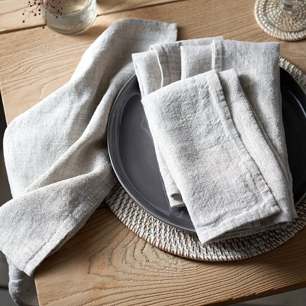 Rustic Linen Napkins – Set of 4 | The White Company UK & ROW