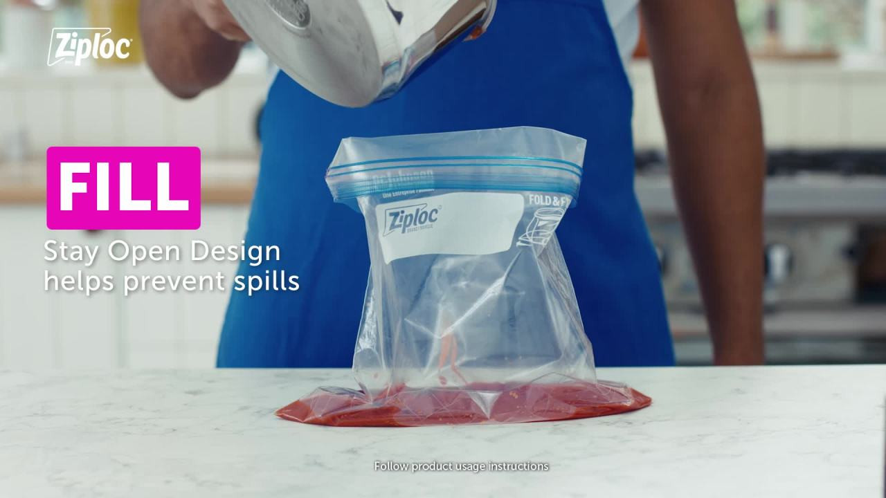 Ziploc Brand Storage Bags, School Supplies, with Grip 'n Seal Technology, Quart, 50 Count | Walmart (US)