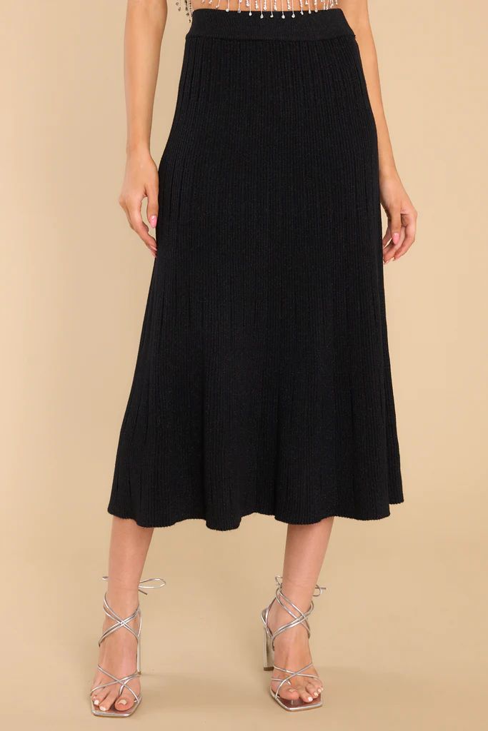 Playing For Keeps Black Maxi Skirt | Red Dress 