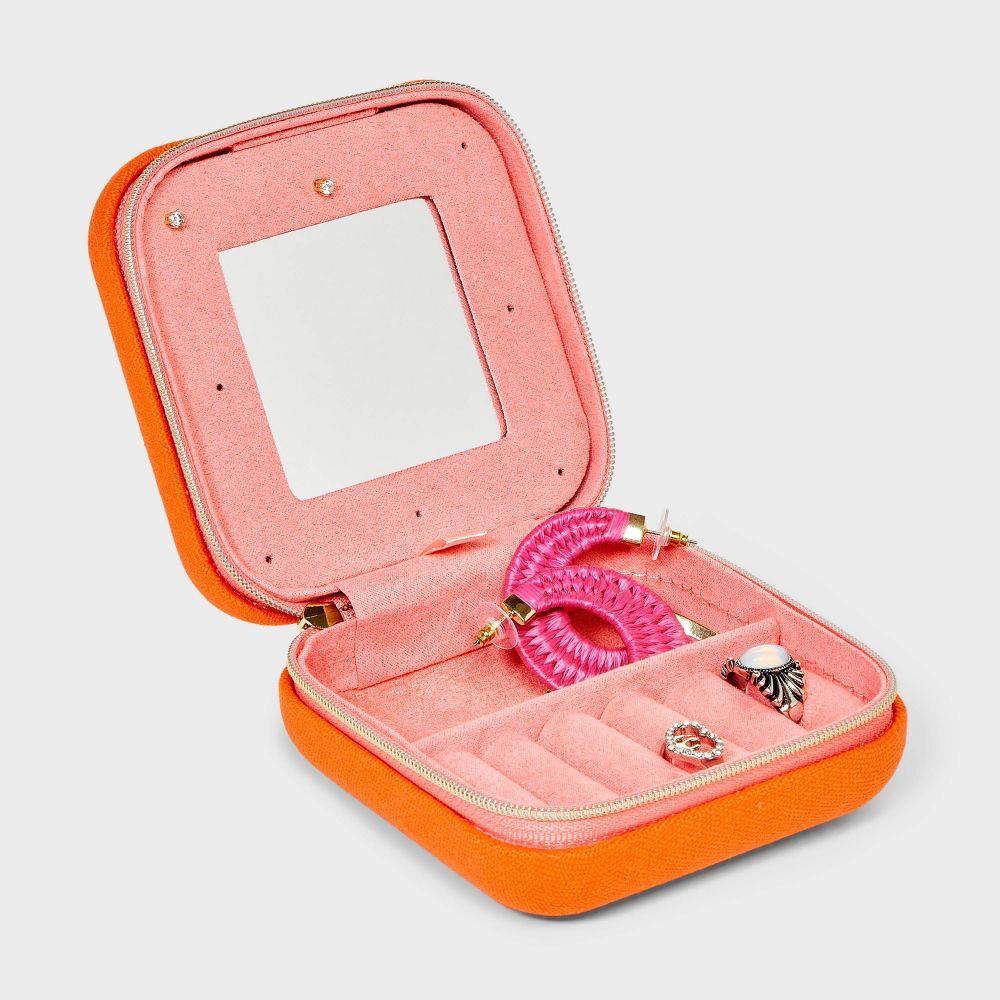 Square Case with Mirror Jewelry Organizer - A New Day™ | Target