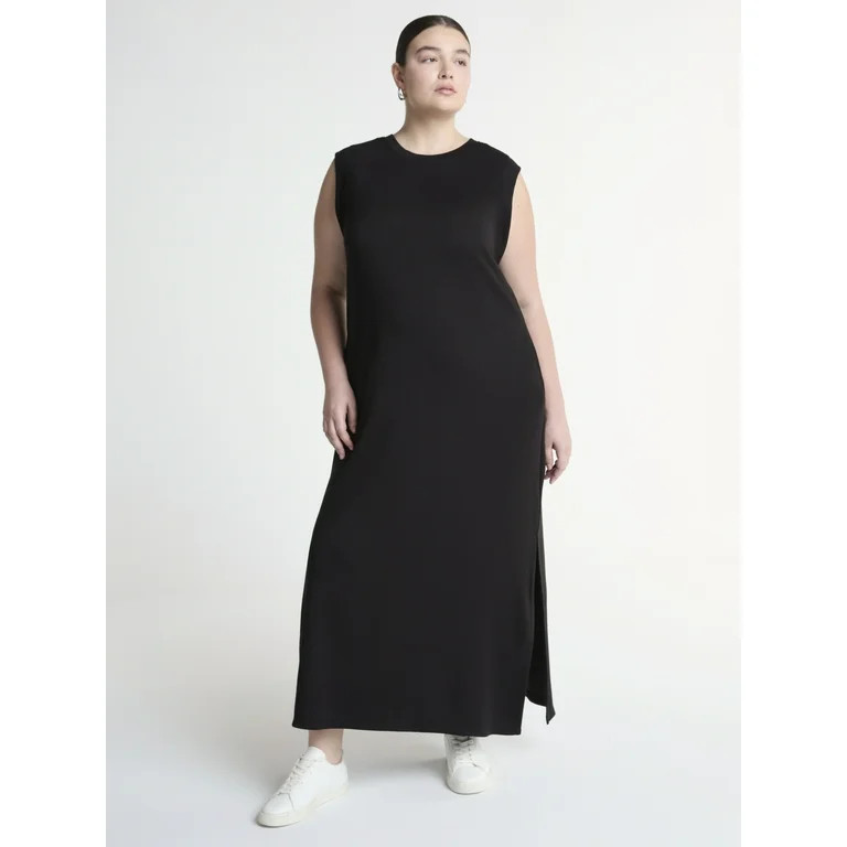 Scoop Women's and Women’s Plus Ultimate ScubaKnit Sleeveless Maxi Dress, Sizes XS-4X | Walmart (US)