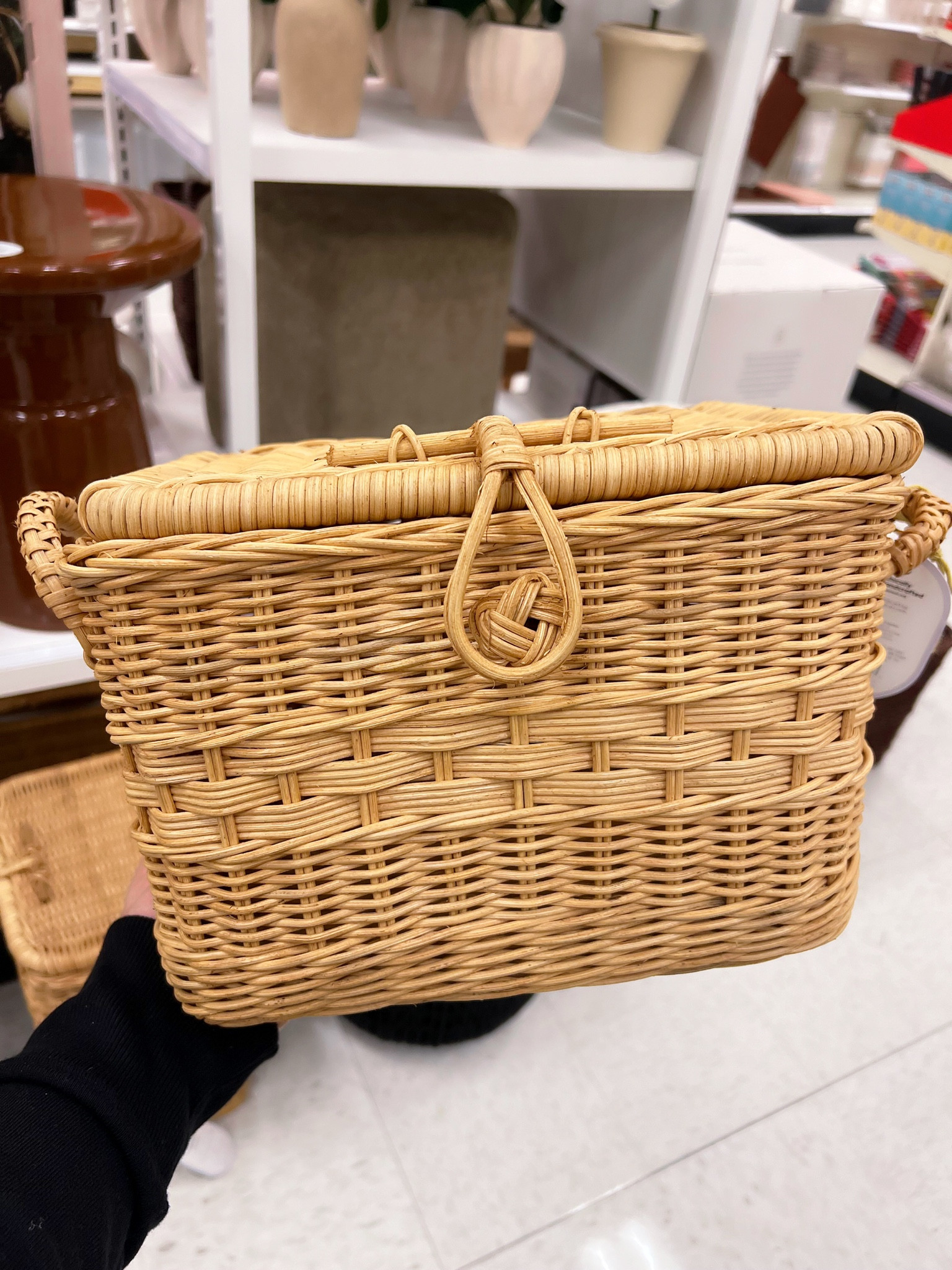 New Lidded Rattan Decorative Baskets at Target! Brand: - Threshold designed with Studio McGee
3 different sizes. S | M | L 

#basket #rattan #target #targethome 

#LTKHome