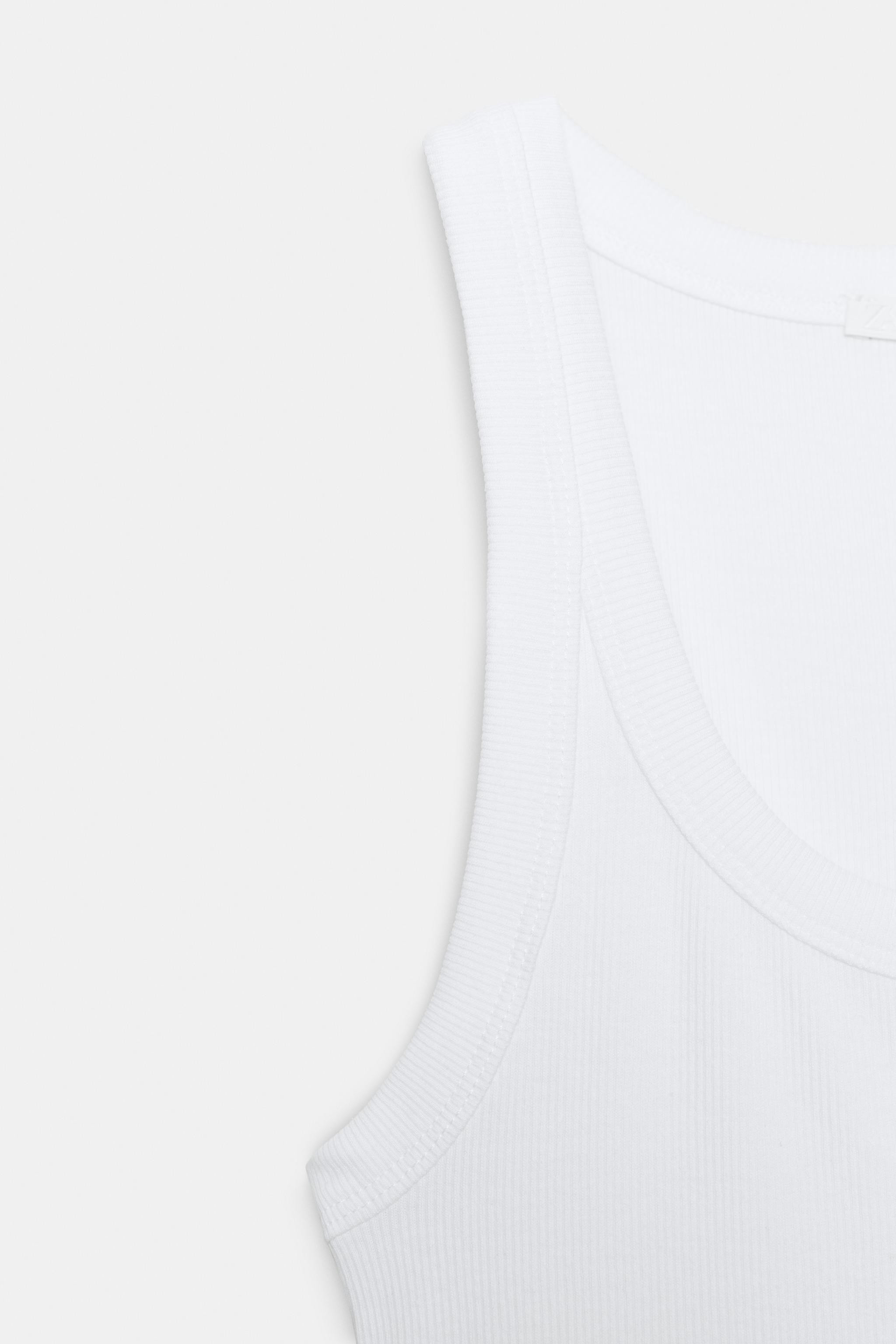 RIBBED SLEEVELESS TOP | Zara US