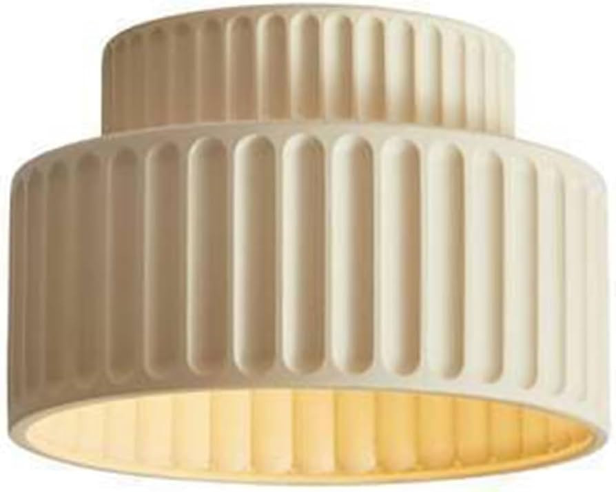 LTBFDDC Nordic Factory Strong Resin Ceiling Light Japanese Style Flush Mount Ceiling Lamp Close t... | Amazon (US)