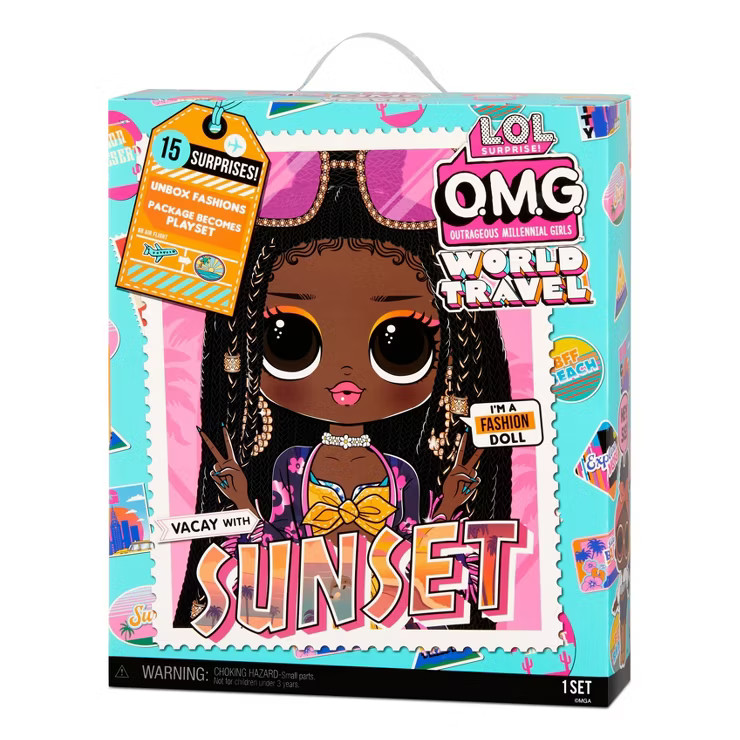 LOL Surprise O.M.G. World Travel Sunset Fashion Doll with 15 Surprises | Target