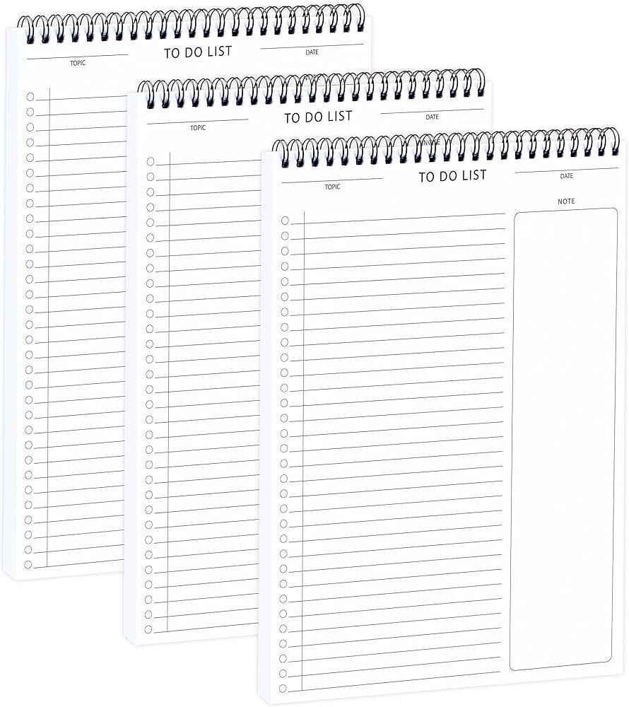 To Do List Notepad 3pcs/set - Daily Planner Notepad 60 Sheets Task Pad with Checklist, Priority &... | Amazon (US)