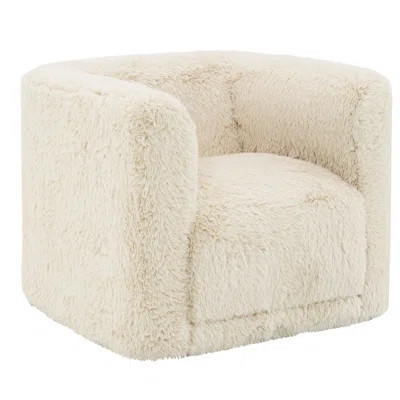 Beige Swivel Chair - Supportive Seat Cushions Sand With Mechanism Quality Craftsmanship | Wayfair North America
