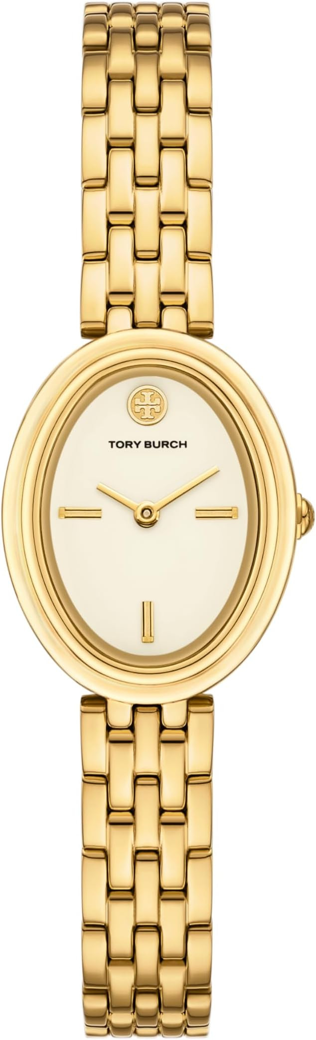 Tory Burch Women's Oval Stainless Steel Two-Hand Watch | Amazon (US)