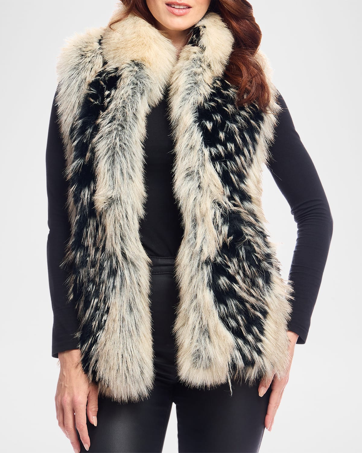 Limited Edition Faux-Fur Vest - Inclusive Sizing | Neiman Marcus