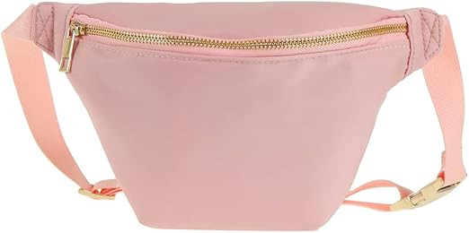 YogoRun Fanny Pack Bag Women Waist Pack Bag for Men Nylon (Pink) | Amazon (US)