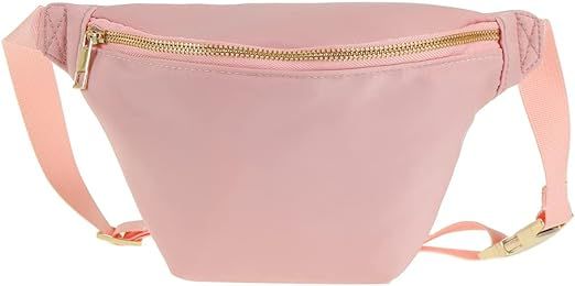 YogoRun Fanny Pack Bag Women Waist Pack Bag for Men Nylon (Pink) | Amazon (US)