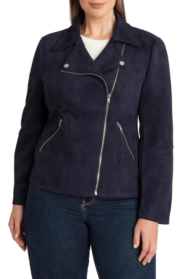 Faux Suede Moto Jacket | Nordstrom