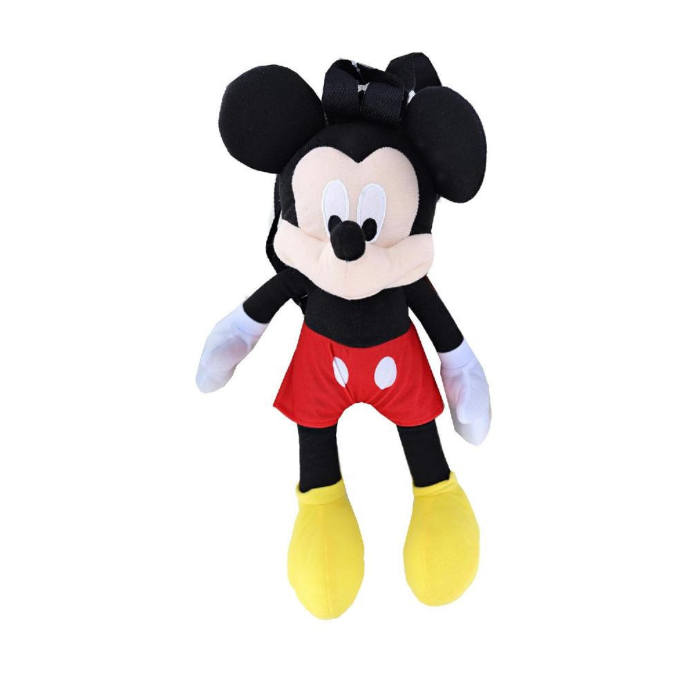 Disney Mickey Mouse 15 Inch Plush Backpack Black | Oriental Trading Company