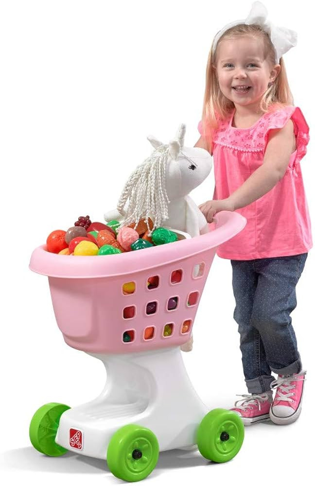 Step2 Little Helper's Shopping Cart for Kids, Grocery Store Pretend Play Toy for Toddlers Ages 2+... | Amazon (US)