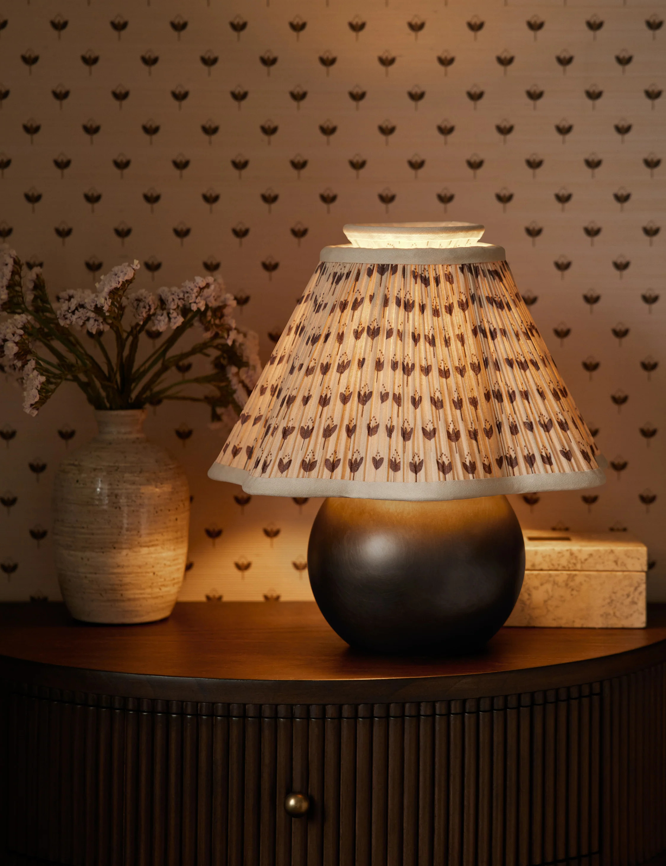 Jordan Table Lamp, Poiret and Antique Bronze | Lulu and Georgia 