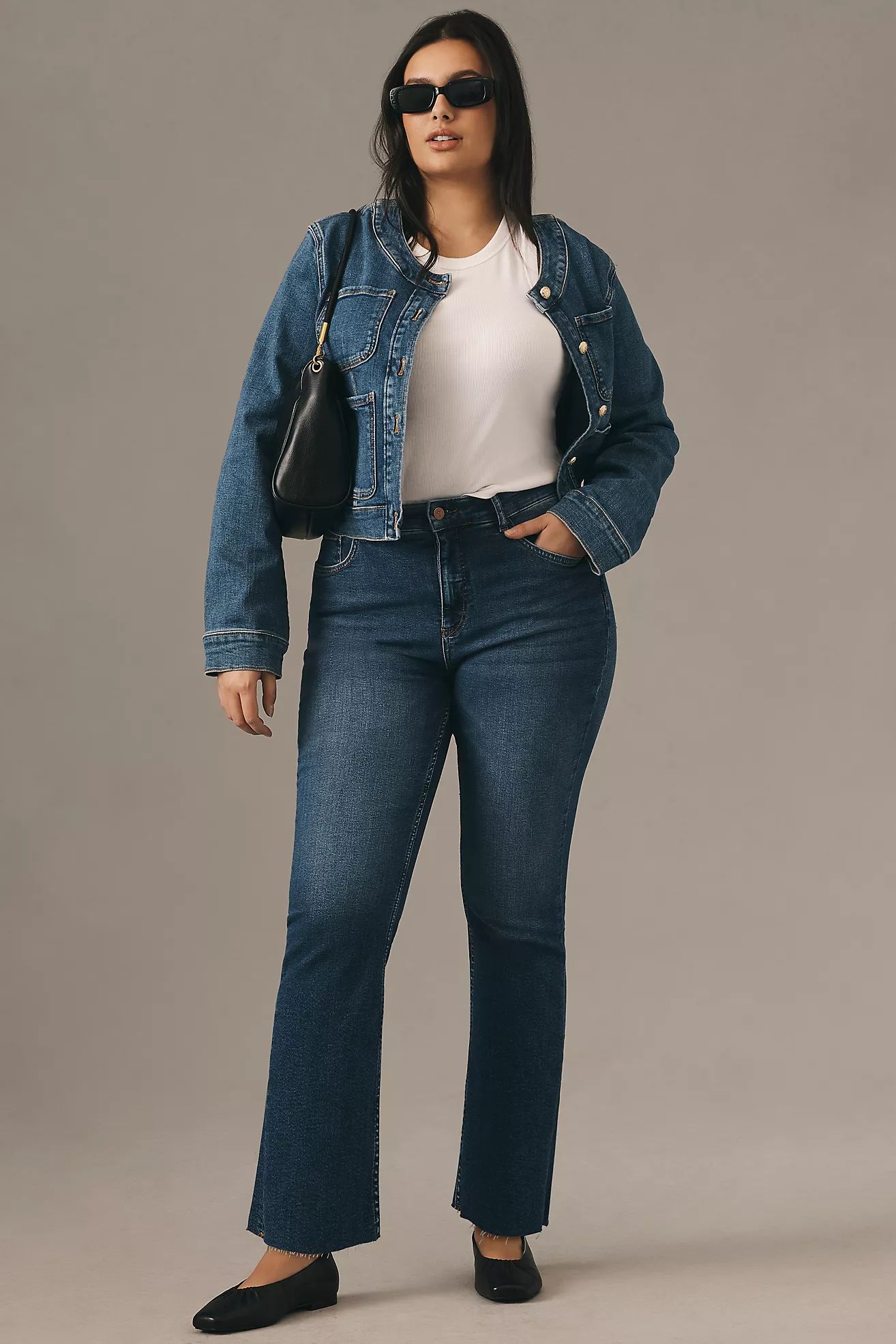 The Yaya Mid-Rise Crop Jeans by Pilcro | Anthropologie (US)