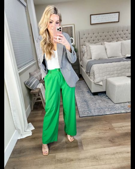 Business casual workwear 
Spring office outfit
Trousers size small
Bodysuit size small
Blazer size small
Amazon fashion 

#LTKunder50 #LTKFind #LTKworkwear