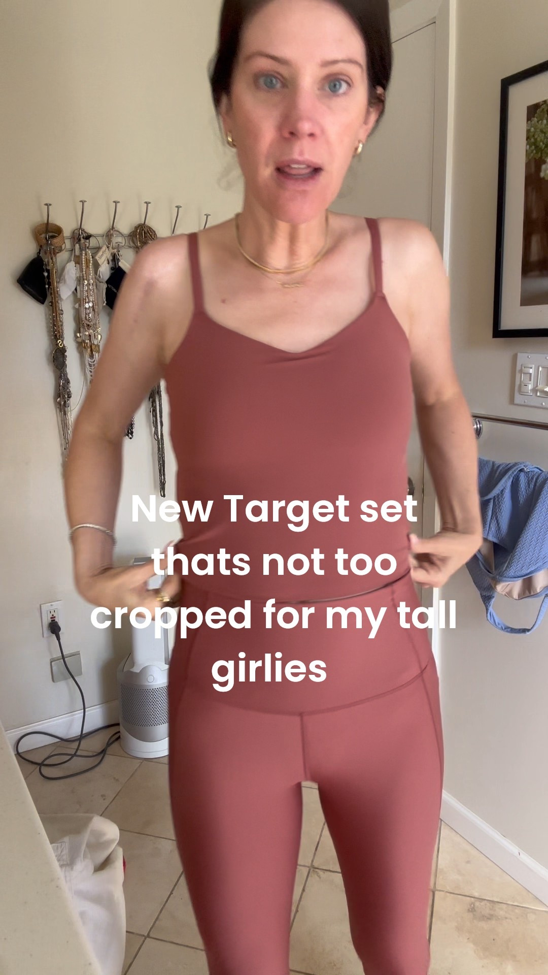 Pilates workout outfit of the day. The leggings are perfectly compression for me. Two pockets. I ordered the blue and green also! I’m wearing a medium (5’9” / 130 lbs). I’m also in a medium in the top. I prefer my workout clothes not to be too tight. I wore my cakes pads with these as there isn’t padding but there is a shelf bra  

#LTKActive #LTKFindsUnder50 #LTKStyleTip