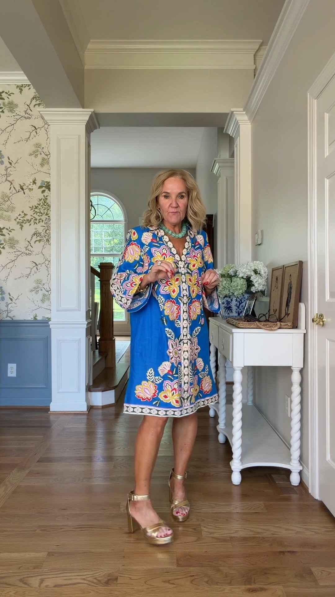 Where now and where on every beach vacation you have coming up the next few years it’s a Linden blend. The color is stunning and comes in several different colors and prints.
I’m wearing an eight regular. I love the length.
Beach wedding vacation dress swim cover-up

#LTKSaleAlert #LTKOver40 #LTKWedding