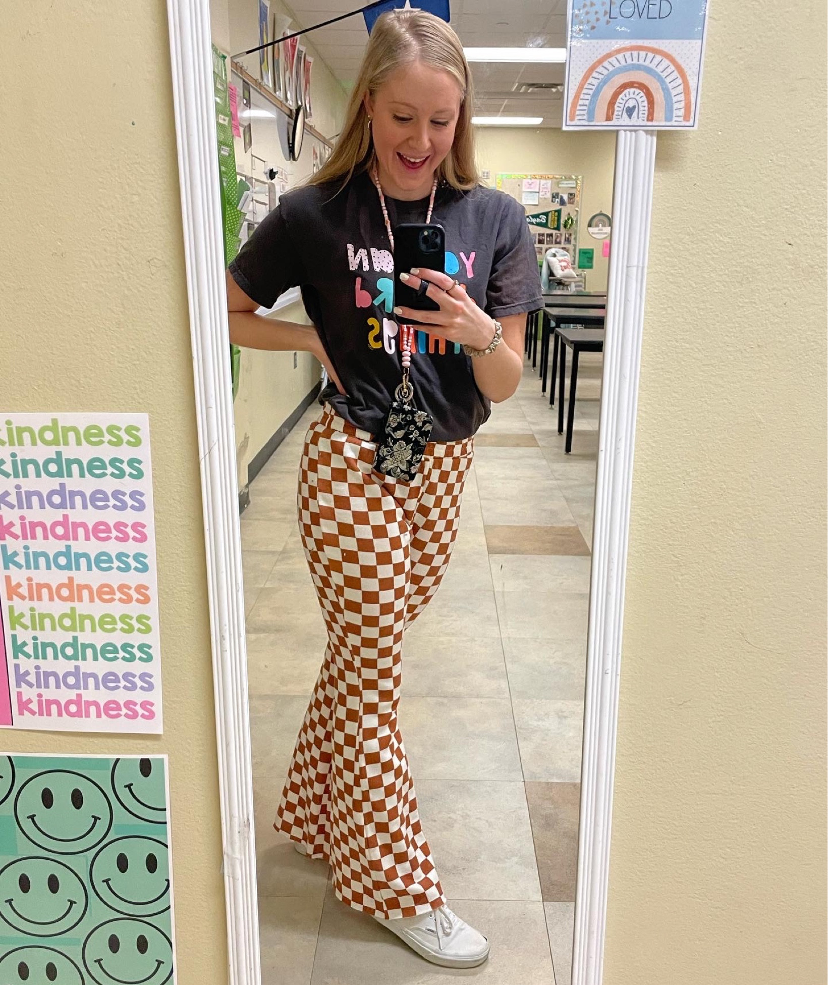 Comfy cute back to school outfit✌🏼Pants @target but I can’t find any more! #target #cutepants #vans #calliedanielle 

#LTKSeasonal #LTKunder50 #LTKunder100