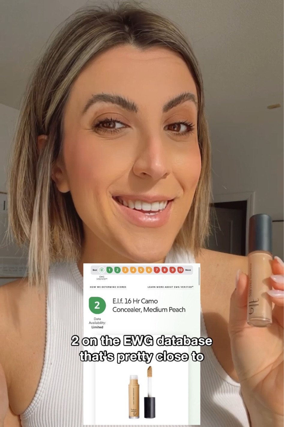 E.l.f. 16 hour camo concealer (a great non-toxic dupe to tarte shape tape & way cheaper)! 

#LTKbeauty