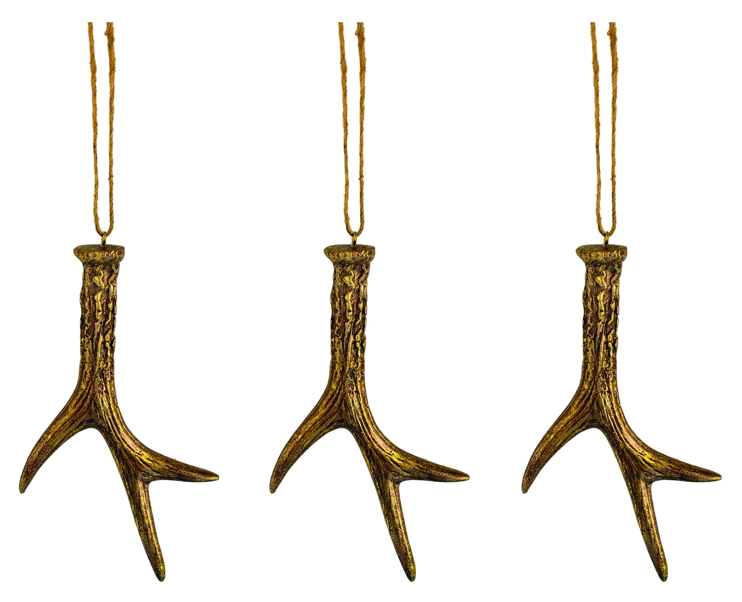 Resin Antler Ornament (Set of 3) | Wayfair North America