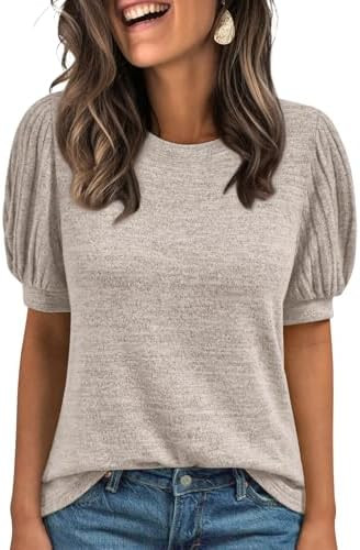 AUTOMET Womens Tops Summer Sweater Spring Tunic Dressy Casual Blouses Business Cute Trendy Short ... | Amazon (US)